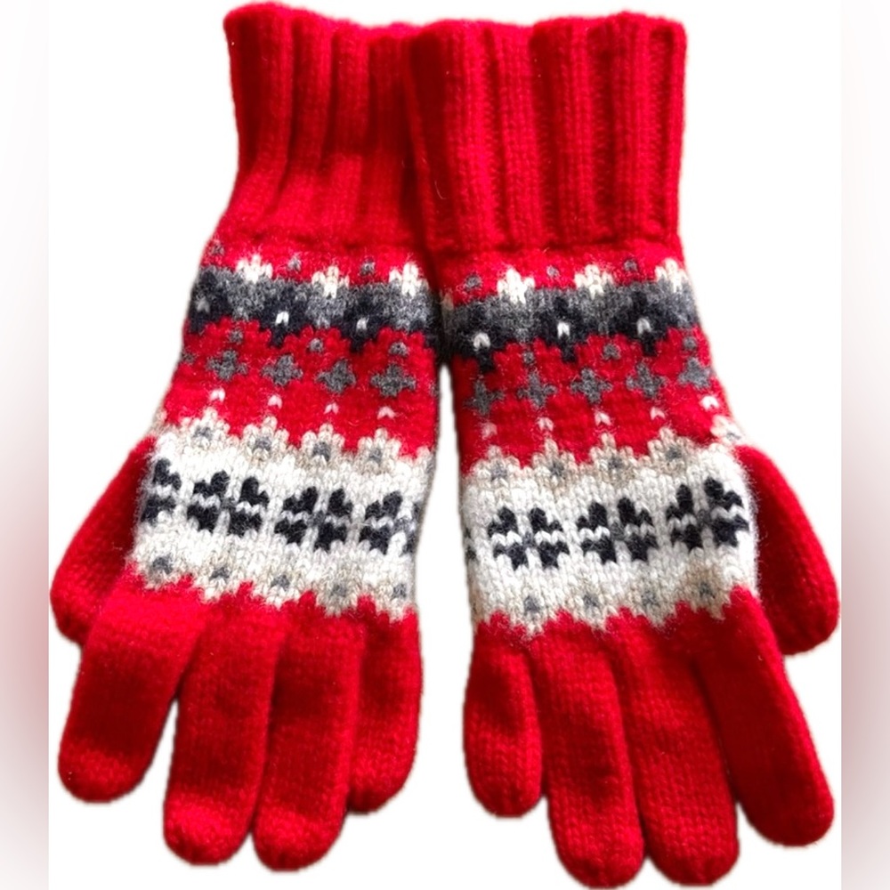 LANDS’ END Wool Knit Gloves🧤